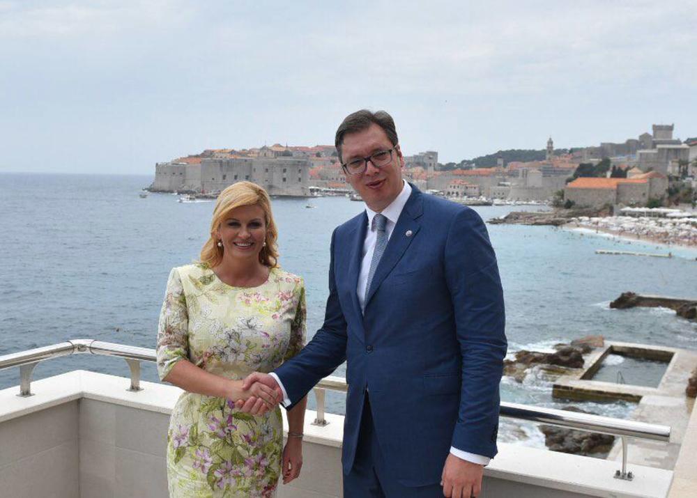 Kolinda Grabar Kitarović i Aleksandar Vučić