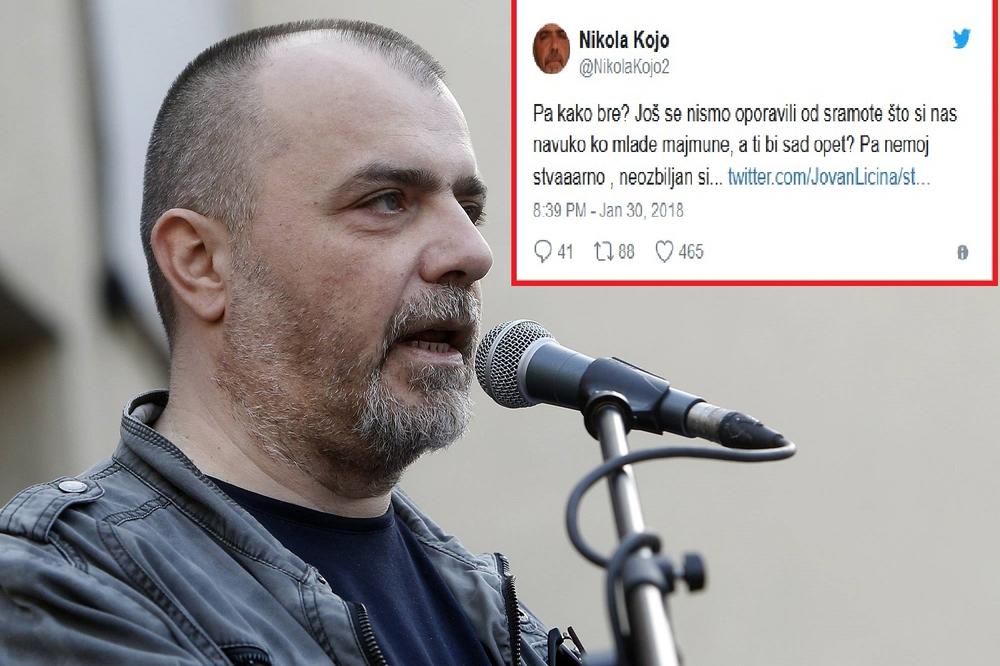 Nikola Kojo odbrusio Saši Jankoviću: Još se nismo oporavili od sramote što si nas navukao kao mlade majmune, a sad hoćeš opet?!