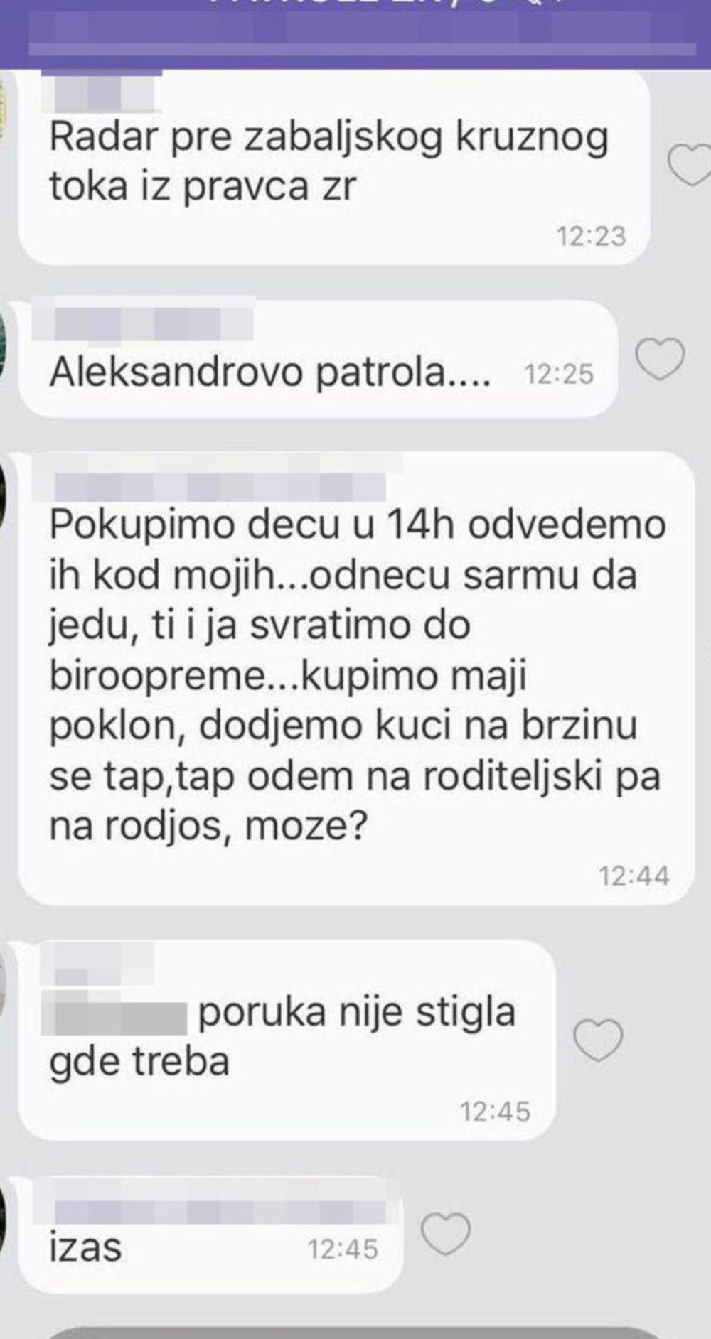 Ova poruka intimne sadržine svakako nije završila tamo gde je bila namenjena 