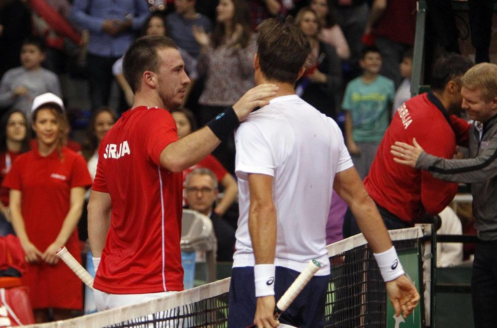 Peđa Krstin je doneo jedini poen Srbiji u meču protiv SAD