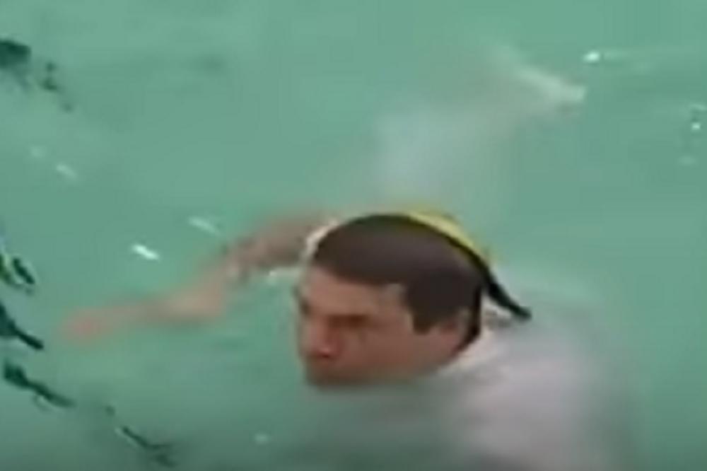 Javio se navijač koji je gurnuo sudiju u bazen! Tvrdi da je za sve kriv grč! (VIDEO)