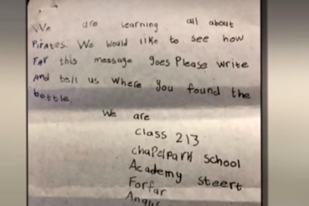 PAR SA FLORIDE PRONAŠAO PORUKU U BOCI: Doplivala sa drugog kontinenta, a evo šta u njoj piše! (VIDEO)