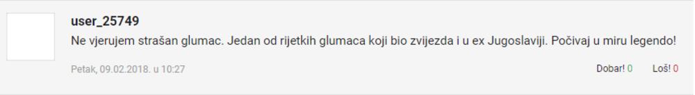 Komentar o Glogovcu na hrvatskom portalu 