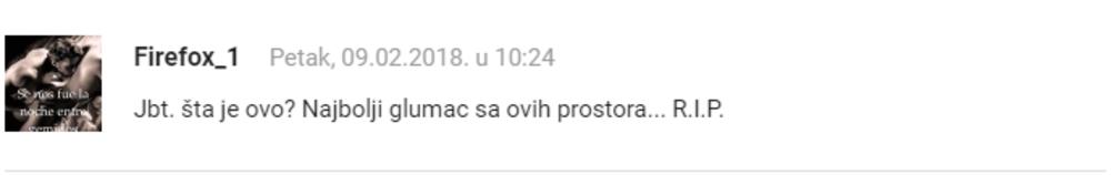 Komentar o Glogovcu na hrvatskom portalu 