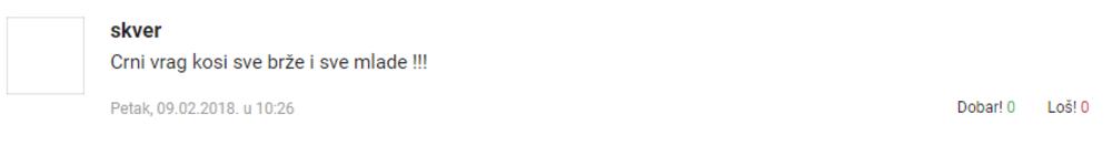 Komentar o Glogovcu na hrvatskom portalu 
