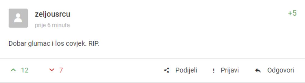 Komentar o Glogovcu na bosanskom portalu 