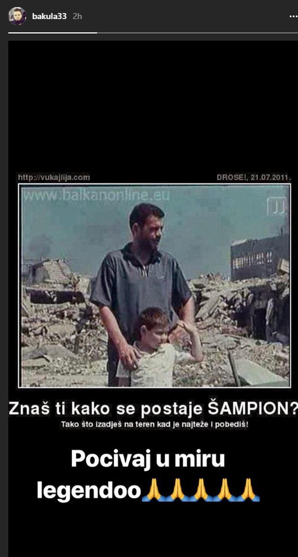 Branko Jovičić se oprostio od Nebojše Glogovca