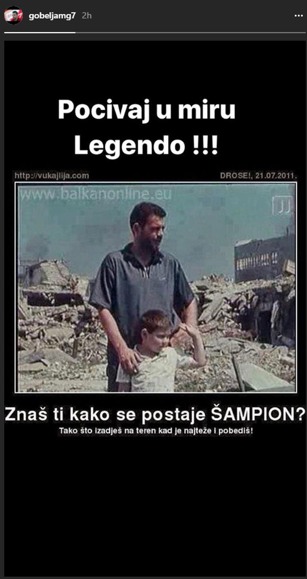 Marko Gobeljić se oprostio od Nebojše Glogovca