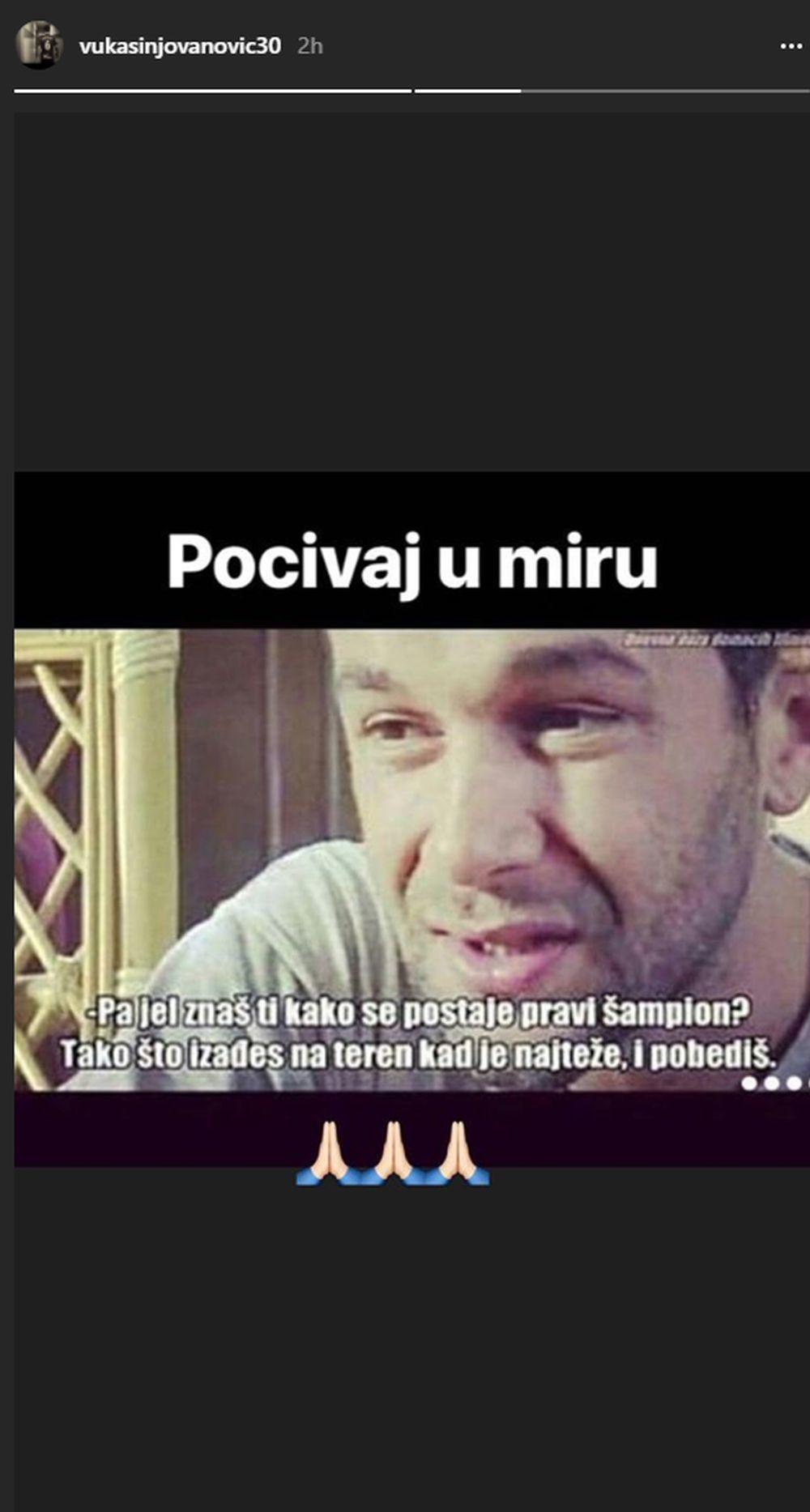 Vukašin Jovanović se oprostio od Nebojše Glogovca