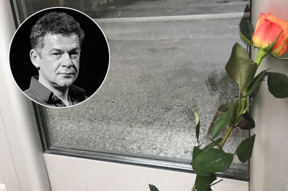 KO JE OSTAVIO RUŽU ZA NEBOJŠU? Slika ispred zgrade u kojoj je živeo Glogovac glasno ćuti SVU TUGU ZA NJIM (FOTO)(VIDEO)