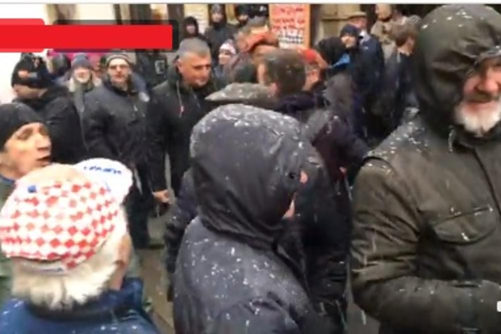 UZVIKIVALI ZA DOM SPREMNI: Haos u Zagrebu zbog dolaska Vučića! (VIDEO)