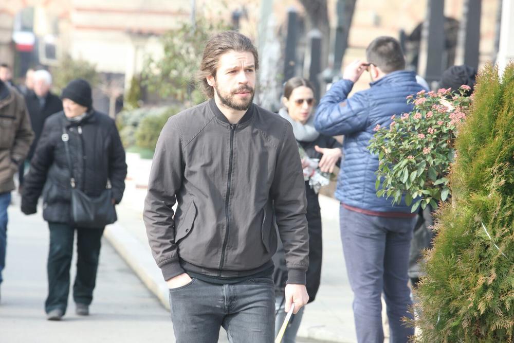 Vukašin Marković na sahrani Nebojše Glogovca