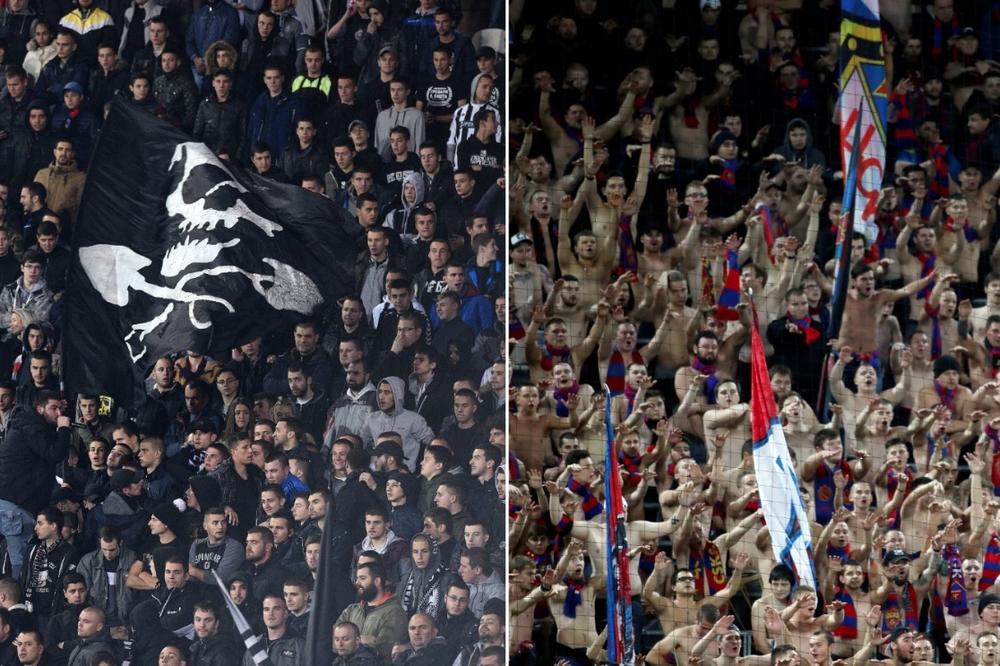 GROBARI DOČEKALI NAVIJAČE CSKA! A, onda je počeo LOM! (VIDEO)