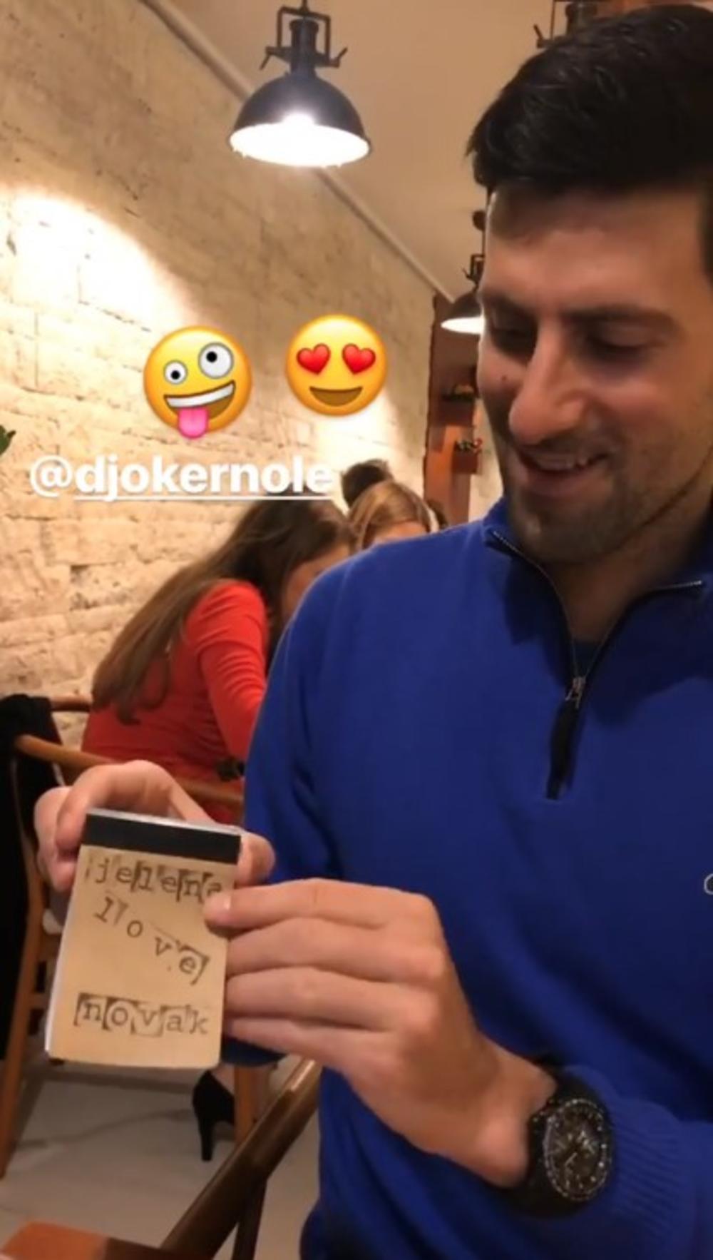 Novak Đoković je jednostavnim gestovima pokazao ljubav Jeleni