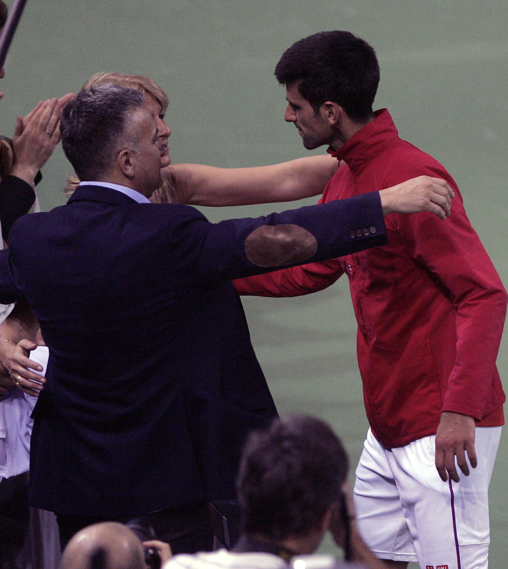 Novak Đoković sa roditeljima  