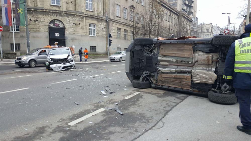 Udes na uglu Takovske i Dalmatinske ulice u Beogradu  