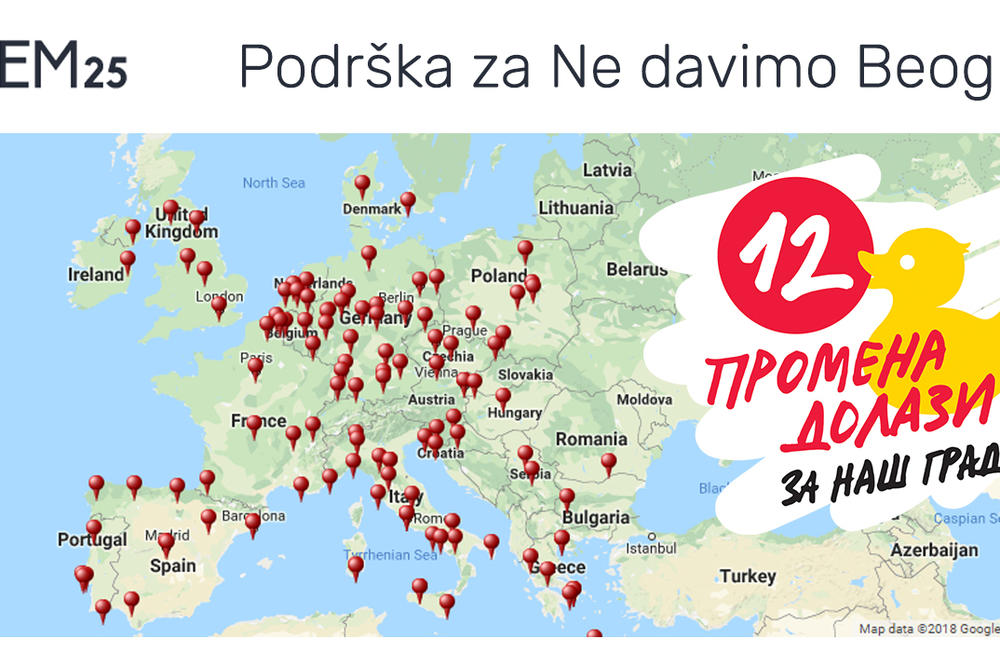 Pokret Janisa Varufakisa podržao inicijativu Ne davimo Beograd