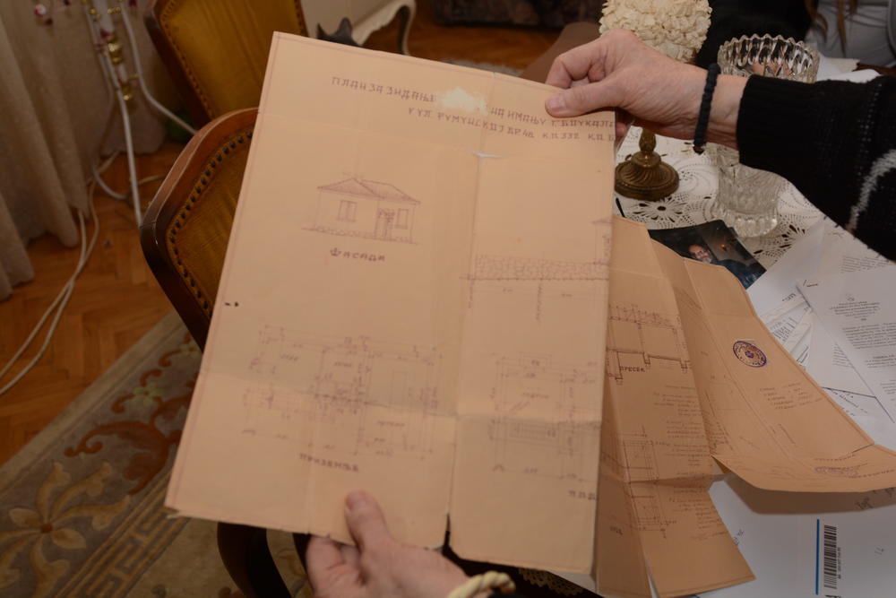 Darinka Tatalović poseduje originalne skice svoje kuće