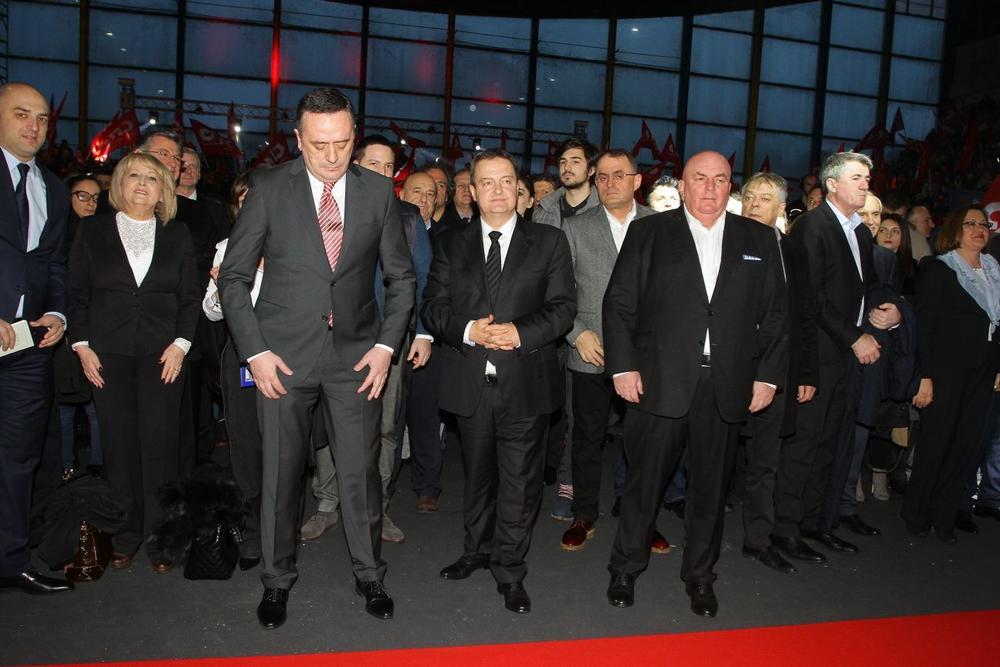Centralni predizborni skup koalicije SPS JS održan je danas u zemunskoj Hali Pinki 