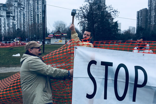 STOP BETONIZACIJI BEOGRADA: Inicijativa NE DAVIMO BEOGRAD održala protestnu akciju