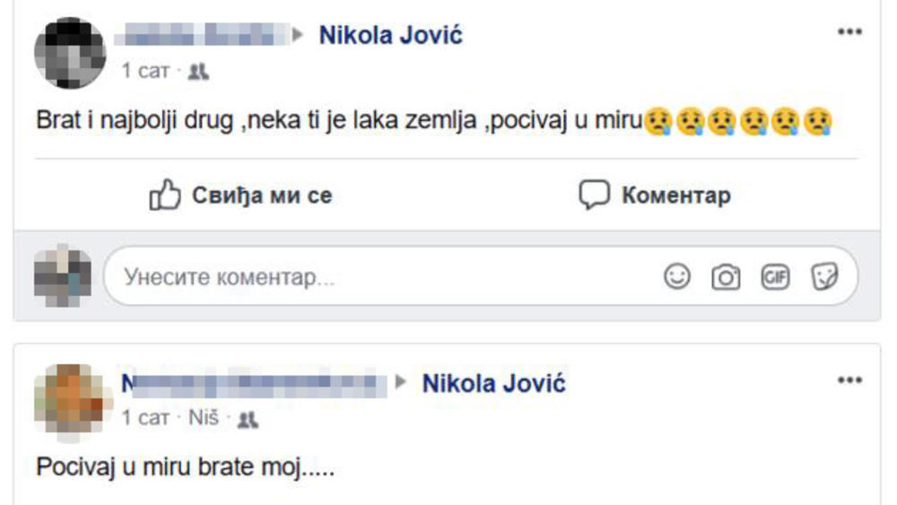 Majka ubijenog Nikole iz Leskovca grca od tuge