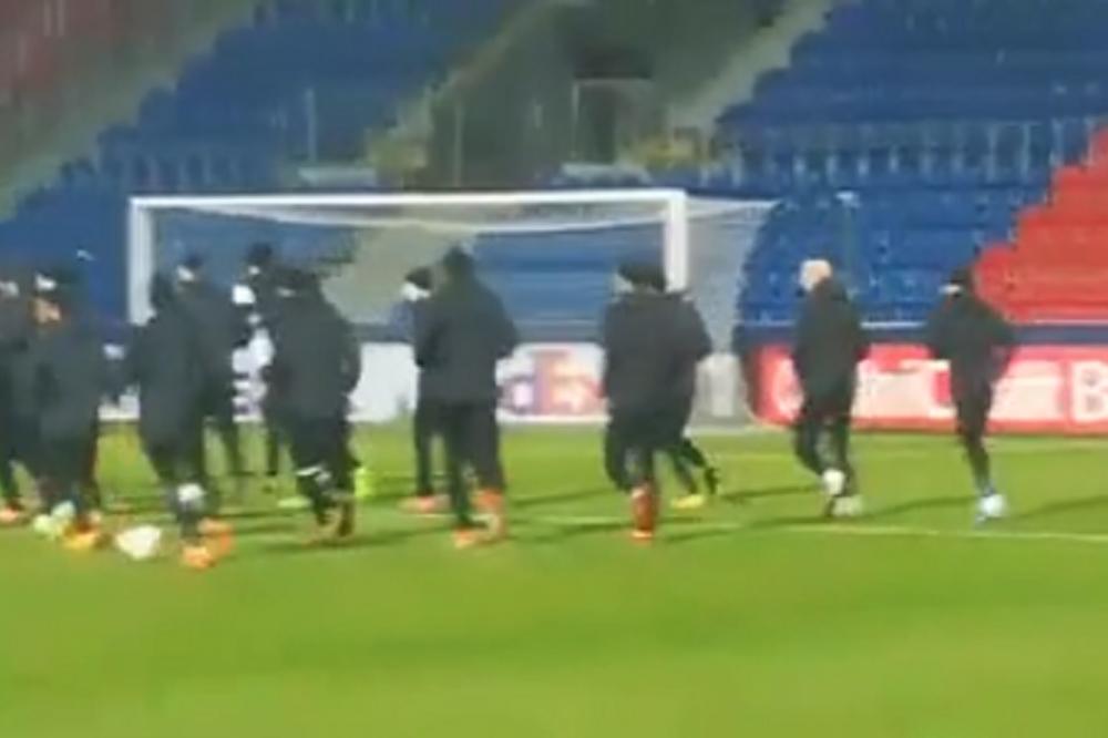 Vulićević istrčao na trening! Evo kakvo je njegovo zdravstveno stanje pred meč sa Plzenjom! (VIDEO)