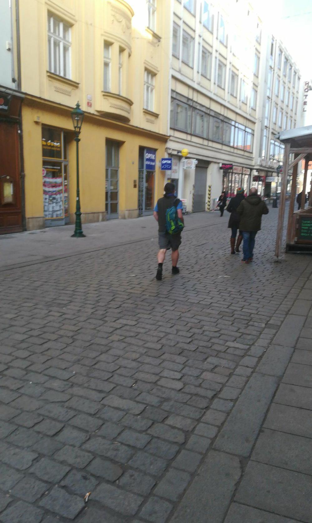 Čeh u šortsu u Plzenju 