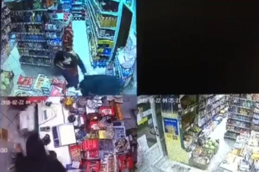 KRAĐA O KOJOJ BRUJI CRNA GORA: Radnica se borila sa lopovom kao lavica (VIDEO)