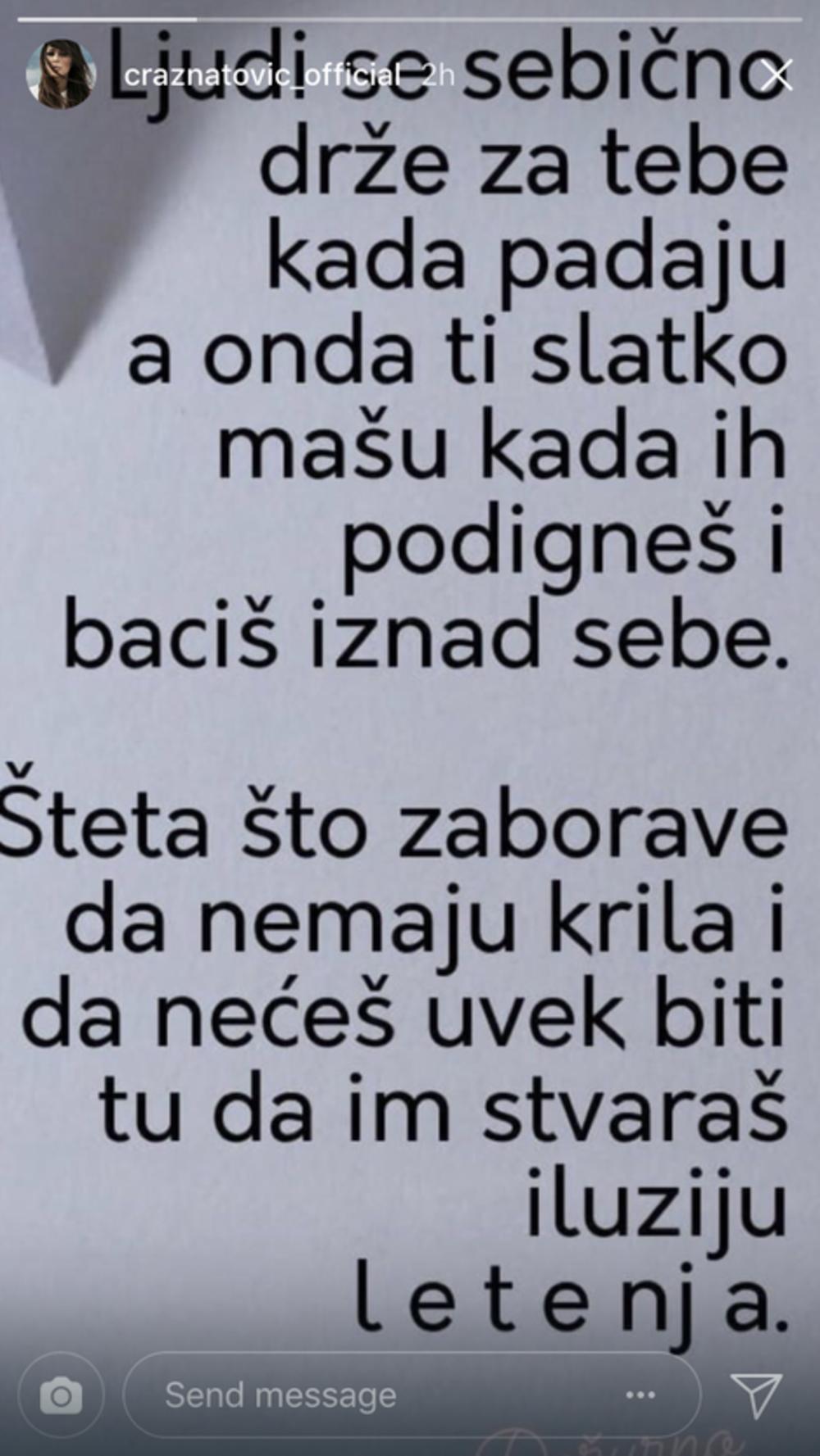 Folk diva je objavila citat koji je zabrinuo njene fanove  