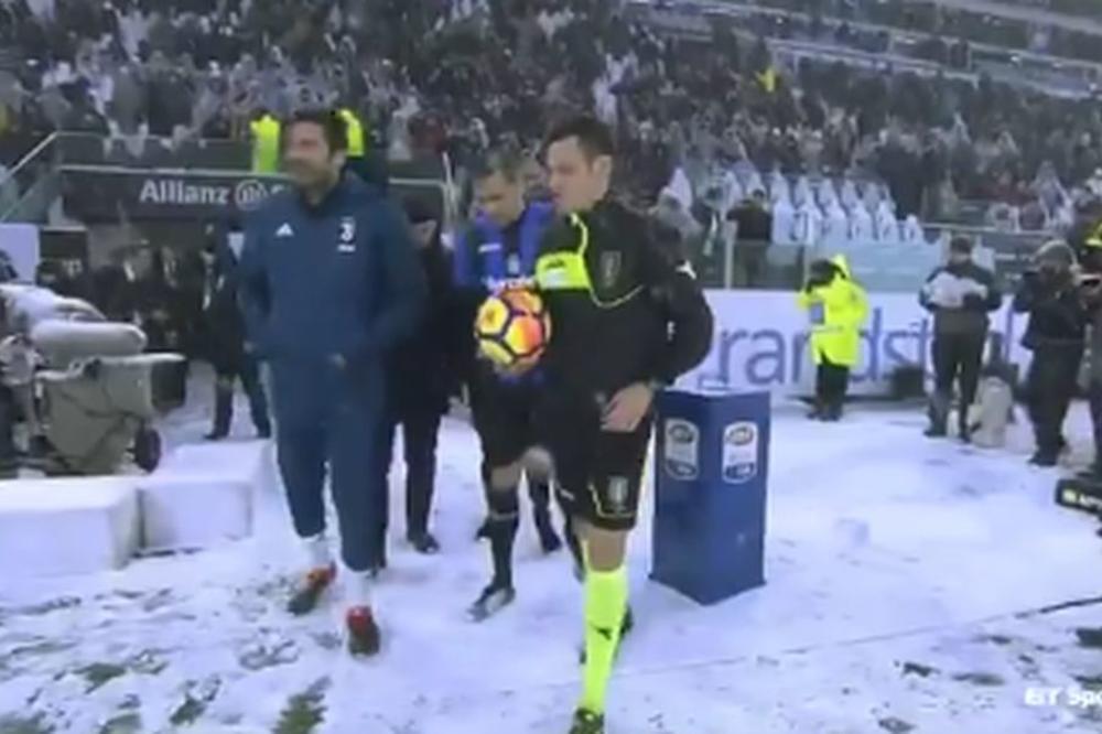 PRIRODA JE REKLA SVOJE: Sve je belo u Torinu, odložen meč Juventusa i Atalante! (VIDEO)