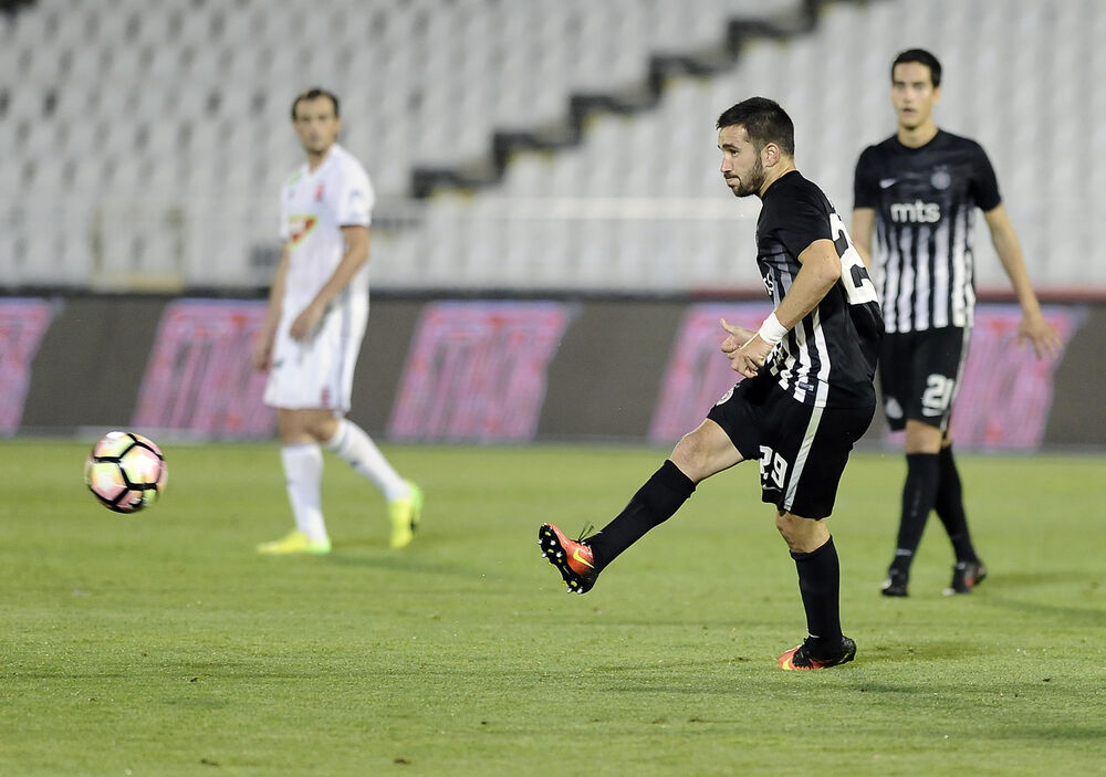 Milan Radin u dresu bivšeg kluba, Partizana 