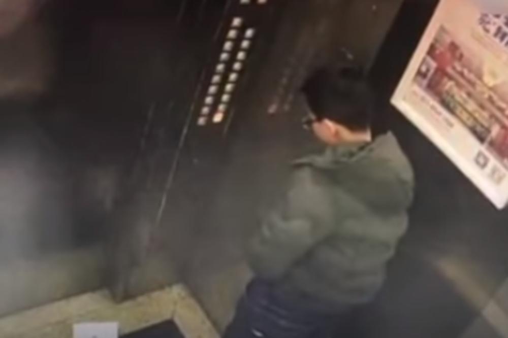 OVAKO NEMOJTE VASPITATI DECU: Cela Kina pobesnela kada je videla šta je ovaj dečak uradio u liftu! (VIDEO)