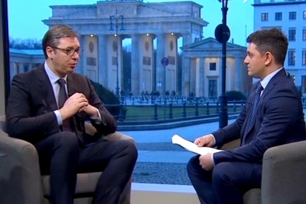 Predsednik Srbije Aleksandar Vučić boravi danas u zvaničnoj poseti Berlinu  
