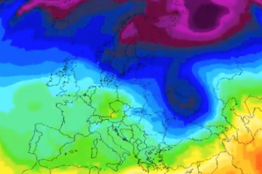 ANIMACIJA OTKRIVA DO KADA ĆE DA TRAJE DEBELI MINUS NA BALKANU: Evo kada će konačno OTOPLITI! (VIDEO)