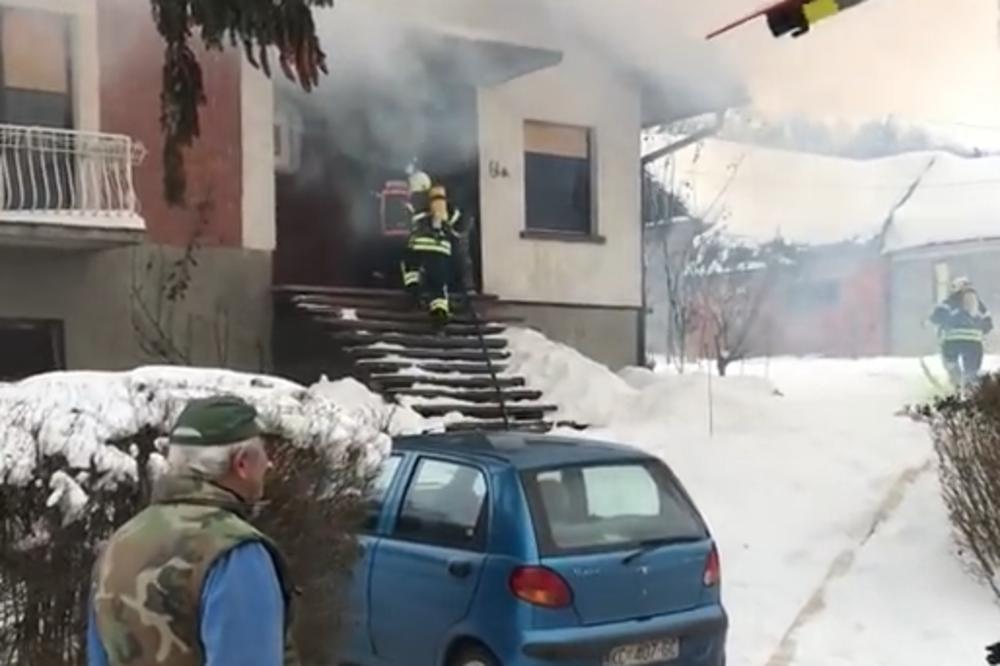 ZBOG ŽENE ZAPALIO KOMŠIJAMA KUĆU: Upao je sa sekirom, sve polio benzinom, a onda je samo PLANULO! (VIDEO)