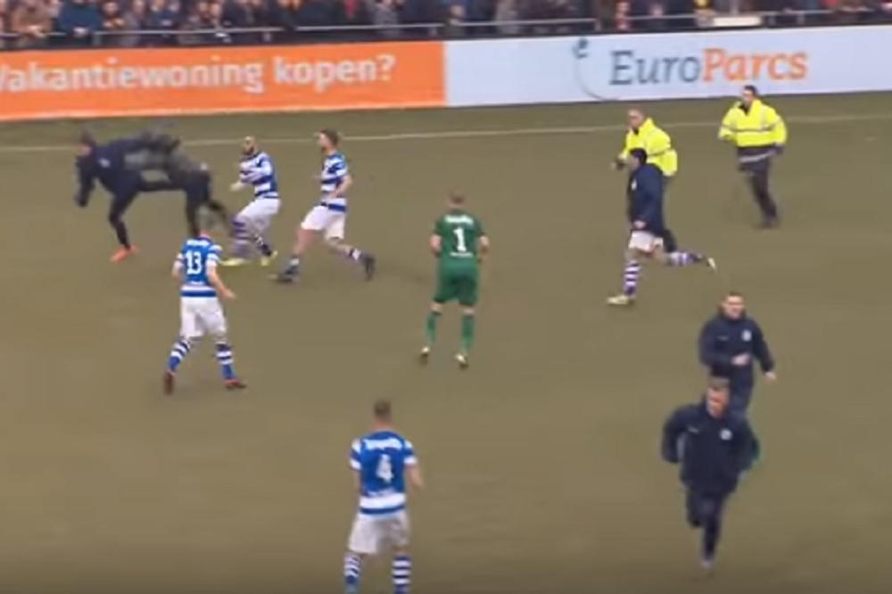 SKANDAL U HOLANDIJI! Divlja pegla navijača i igrača! Sevali majgeriji, uhapšeno 6 nasilnika! (VIDEO)