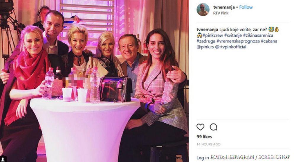 Žika Nikolić u društvu novih kolega sa Pinka  