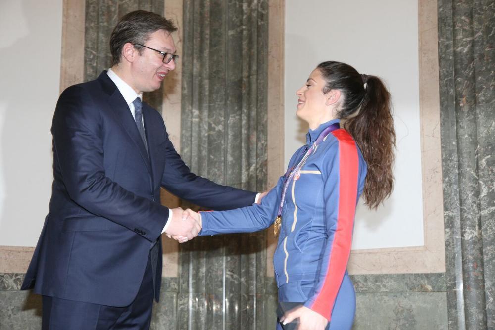 Ivana Španović i Aleksandar Vučić