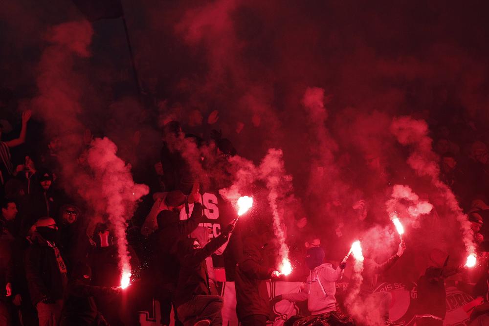 Navijači Pari Sen Žermena na utakmici protiv Real Madrida