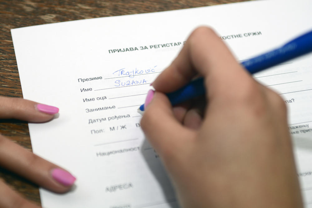 Prijava za Registar je kratka  