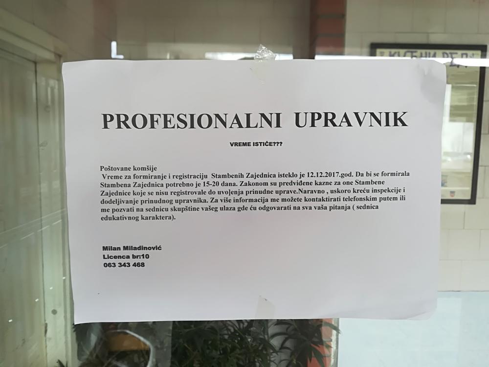 Neke stambene zgrade još nisu odabrale upravnike  