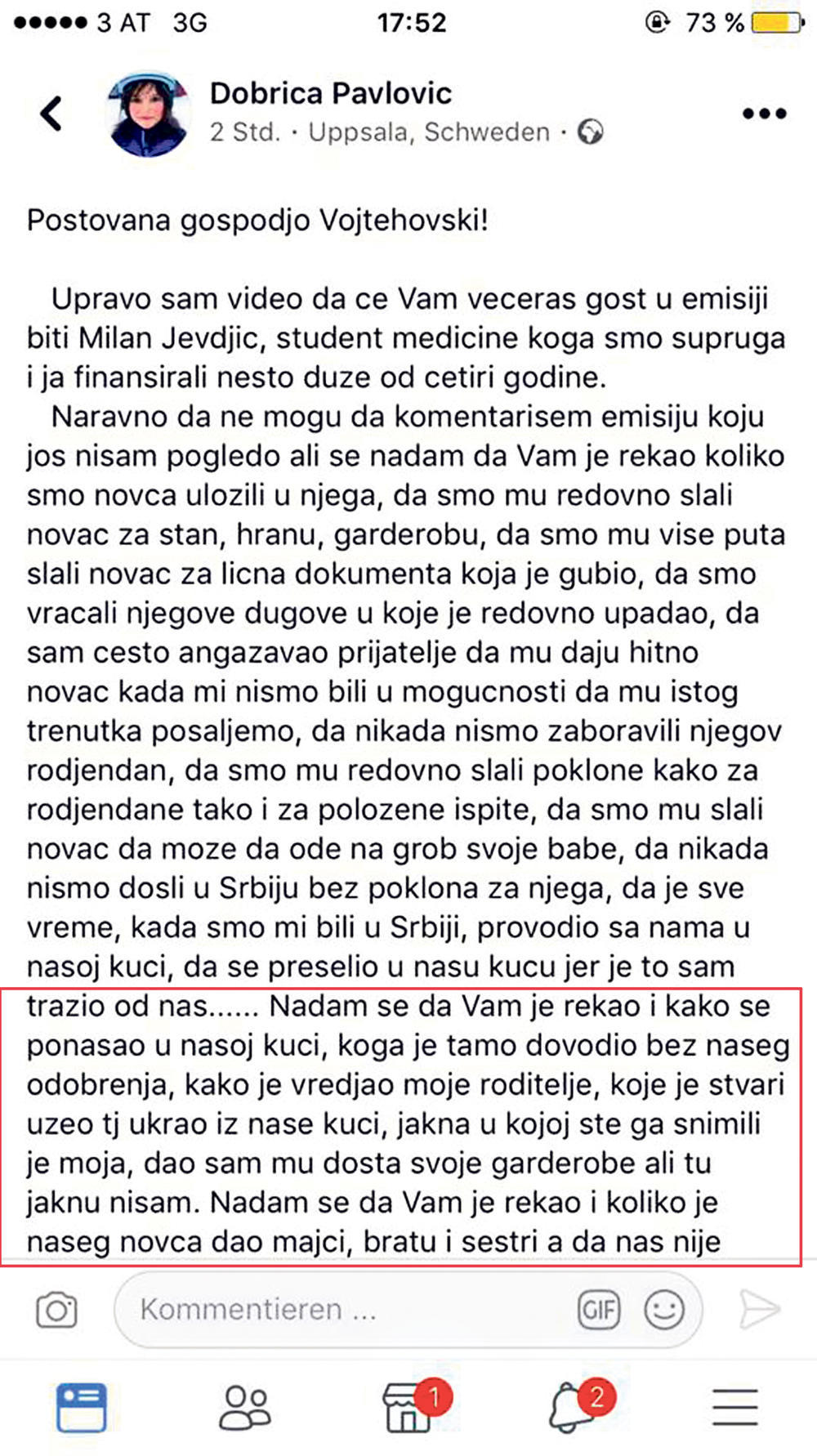 Instagram se zapalio zbog Milanove ispovesti 