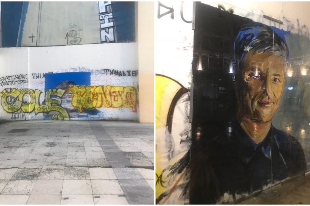 SVAKA ČAST! Obnovljen i zaštićen mural s Đinđićevim likom! (FOTO)