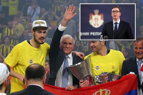 Vučić za rođendan dobio na poklon dres prvaka Evrope! Potpisali se i Žoc, Gudura, Kalina i Veseli...