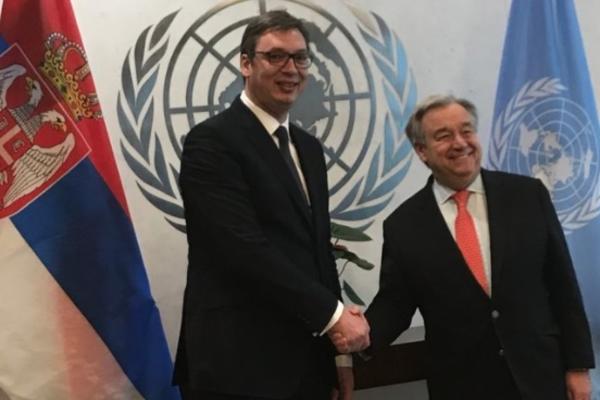 SRBIJA SPREMNA NA KOMPROMIS SA ALBANCIMA SA KIM: Vučić razgovarao sa Guterešom (FOTO)