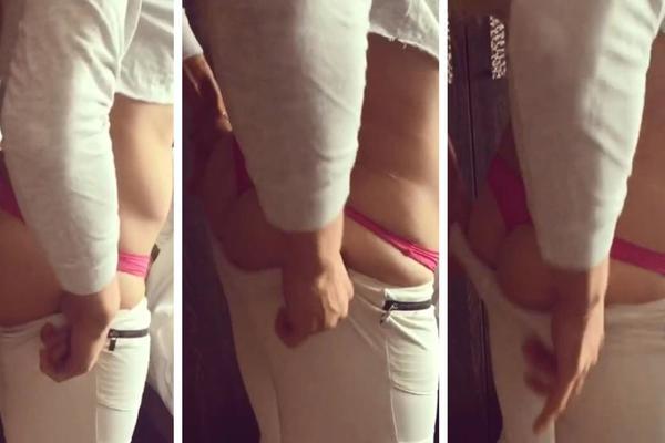 (VIDEO 18+) Šampionka u atletici počela da navlači gaćice, a onda... Desio se san svakog muškarca!