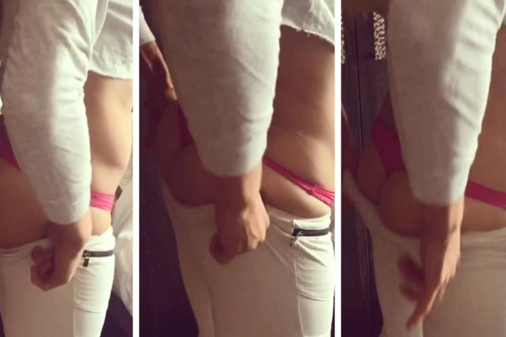 (VIDEO 18+) Šampionka u atletici počela da navlači gaćice, a onda... Desio se san svakog muškarca!