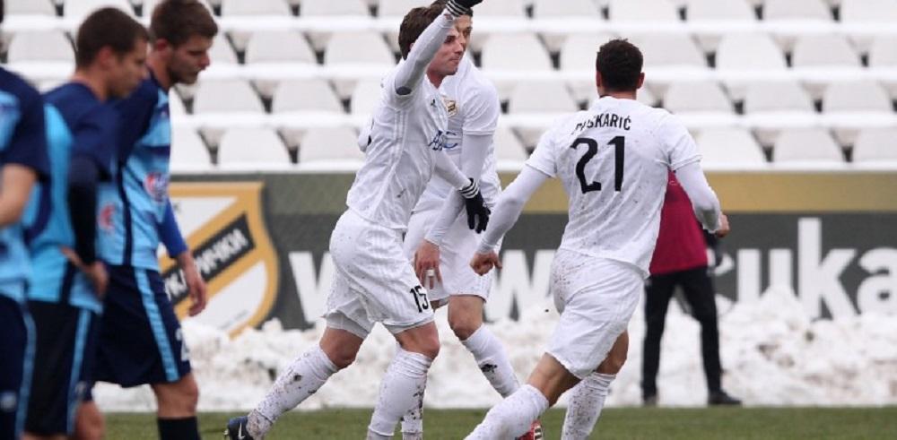 Kopitović slavi gol protiv Bačke  