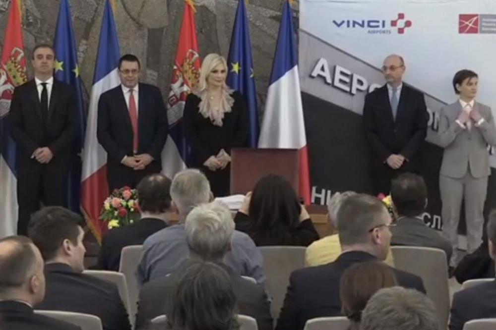 SRBIJA USTUPA AERODROM NIKOLA TESLA NA 25 GODINA: Ana Brnabić: Dokaz da smo na dobrom putu! (VIDEO)