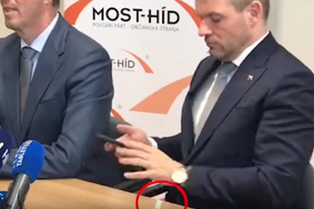 GDE BAŠ PRED NOVINARIMA?! Premijeru Slovačke kesica kokaina ispala iz džepa? (VIDEO)